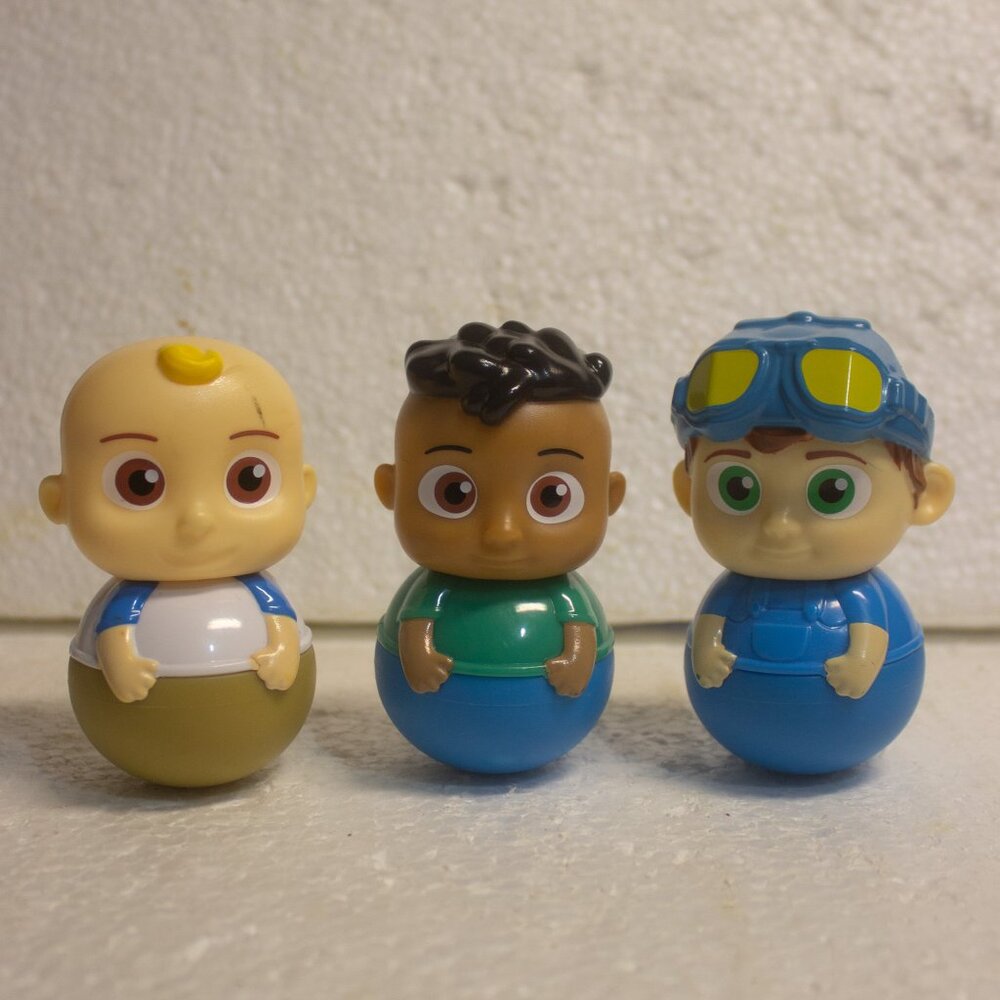 Lot of 3 CoCo melon Weebles Preowned Condition